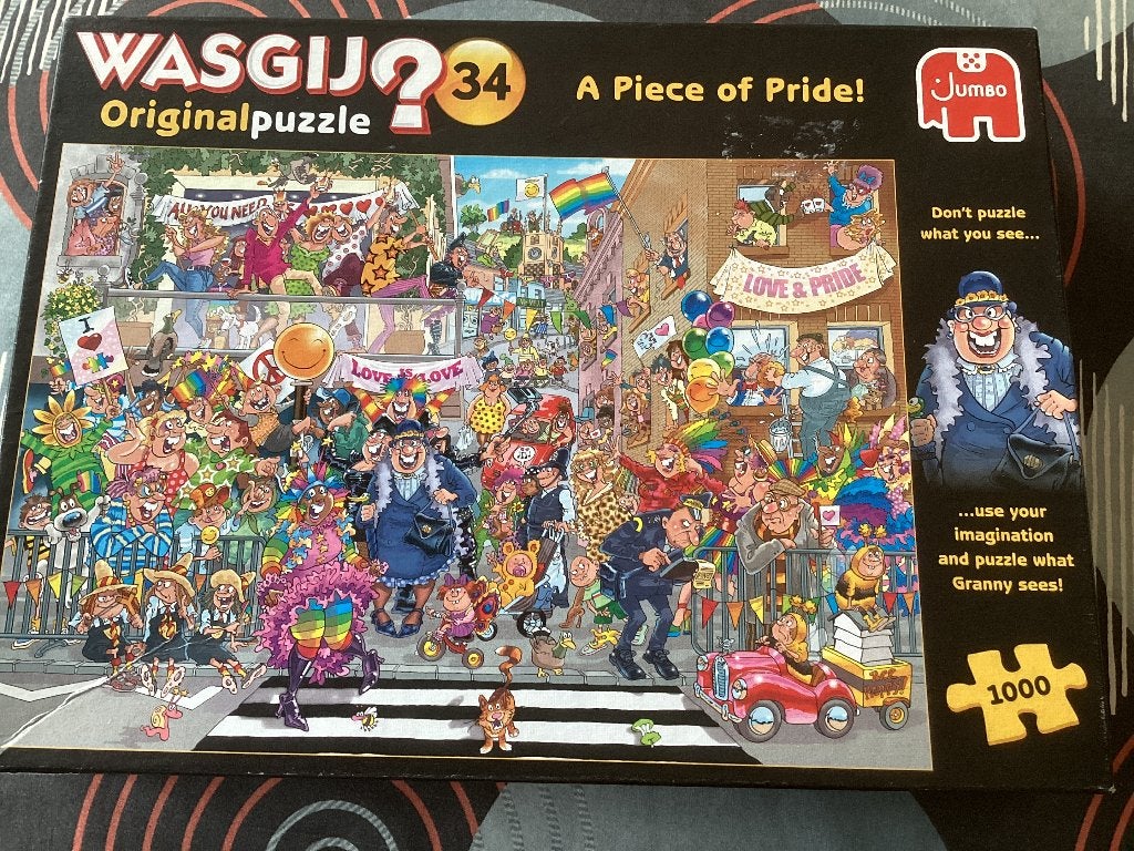Wasgy puzzel nr 34, Ophalen, 500 t/m 1500 stukjes, Zo goed als nieuw, Legpuzzel