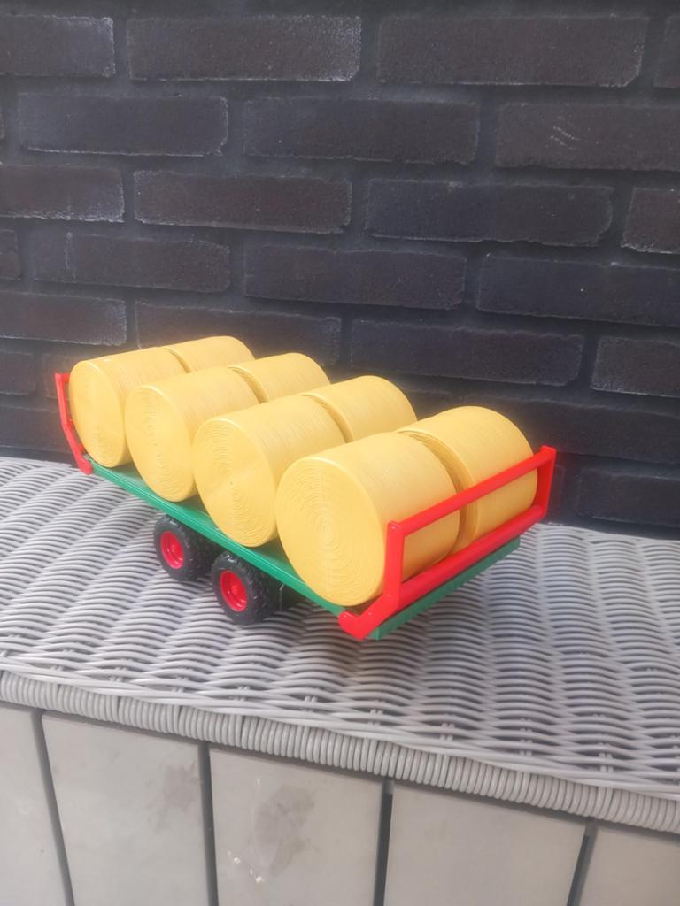 Speelgoed balenwagen met hooibalen, Ophalen, Gebruikt