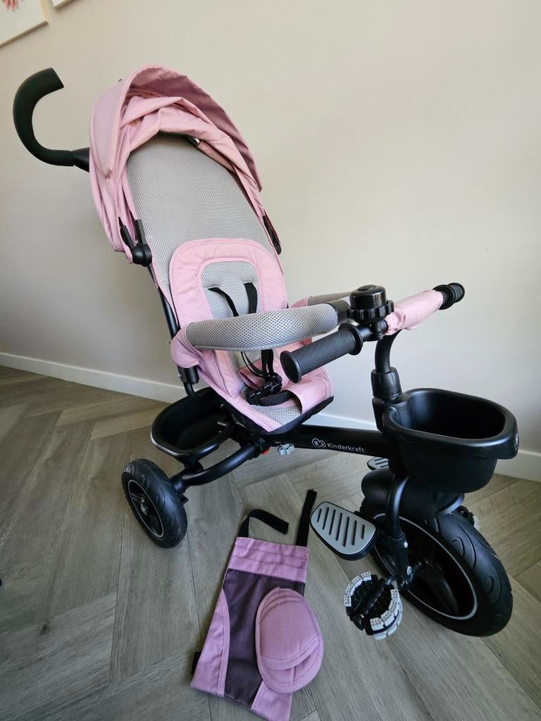 Kinderkraft Aveo 6-in-1 Driewieler - Roze, Ophalen of Verzenden, Zo goed als nieuw, Kinderkraft, Verstelbare zitting