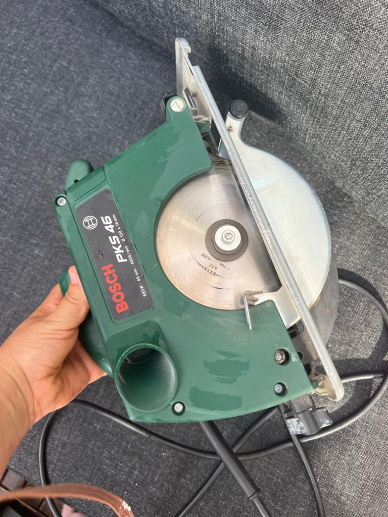 Bosch PKS 46 Cirkelzaag - Zo goed als nieuw, Cirkelzaag, 600 tot 1200 watt, Ophalen of Verzenden, Zo goed als nieuw
