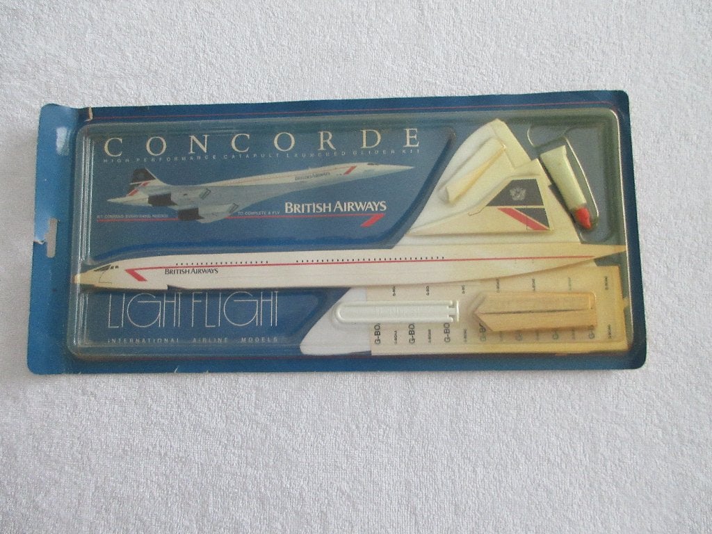 Vintage  Light Flight Concorde British Airways ., Hobby en Vrije tijd, Overige merken, 1:72 tot 1:144, Ophalen of Verzenden, Zo goed als nieuw