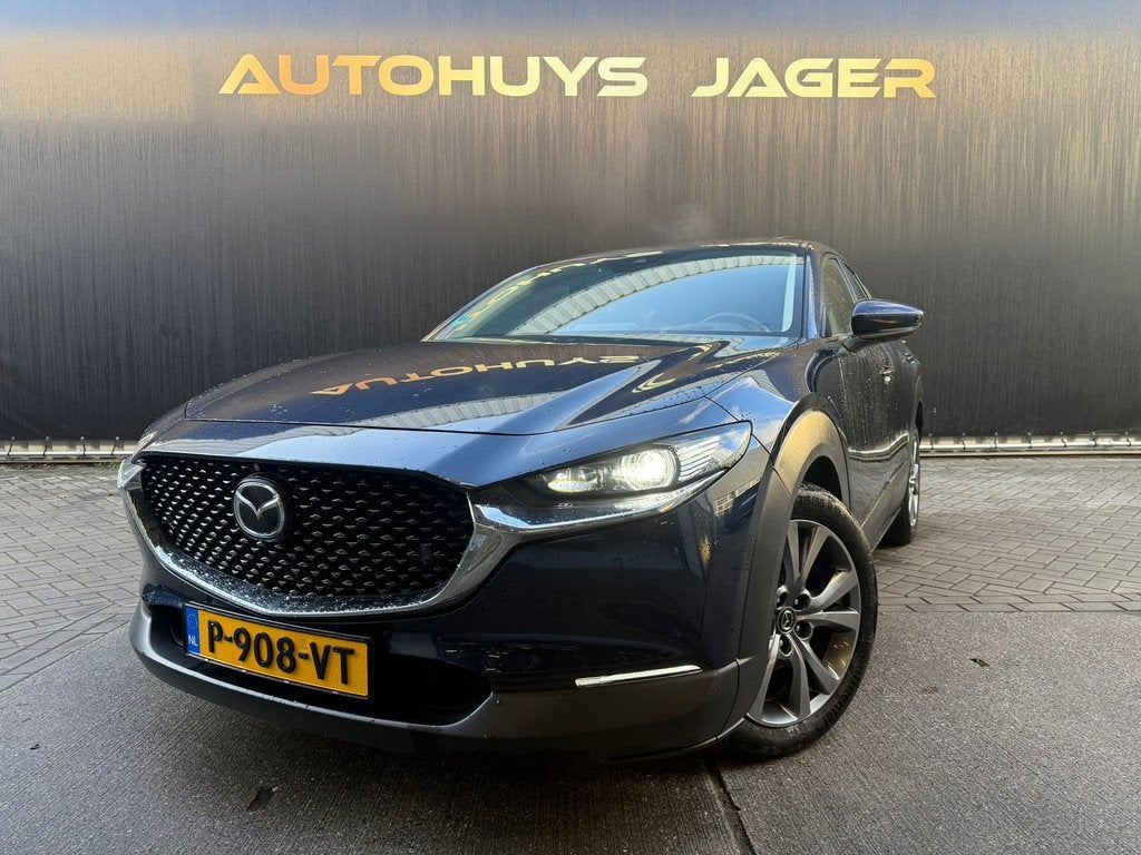 Mazda CX-30 2.0 e-SkyActiv-X M Hybrid Luxury H&U Leer Memory, 1998 cc, Gebruikt, 4 cilinders, Blauw