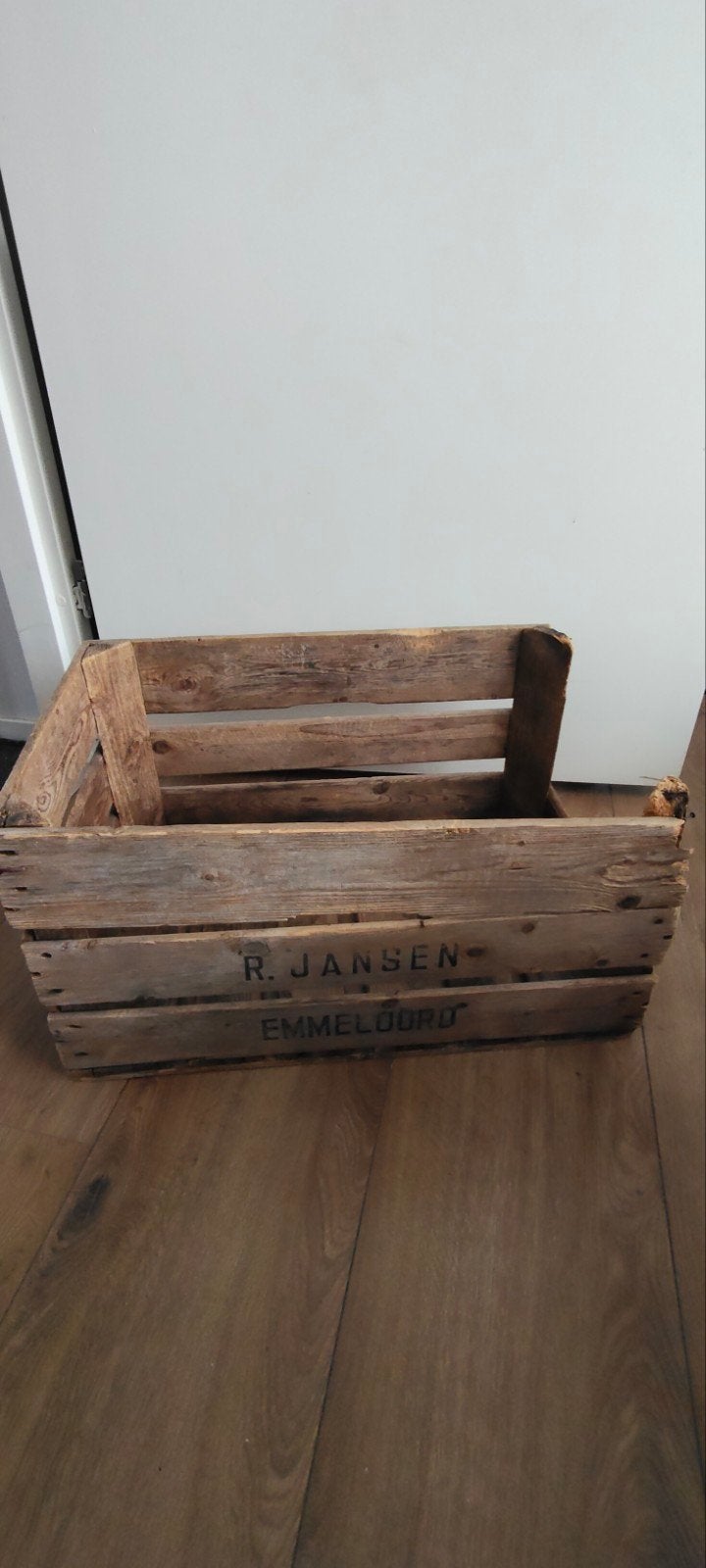 oud houten kratje, Huis en Inrichting, Woonaccessoires | Kisten, Ophalen, Gebruikt, Overige houtsoorten, Minder dan 50 cm