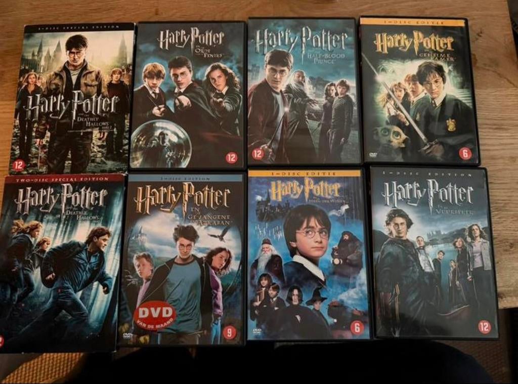 Harry potter dvd set, Vanaf 12 jaar, Ophalen of Verzenden, Zo goed als nieuw, Science Fiction en Fantasy