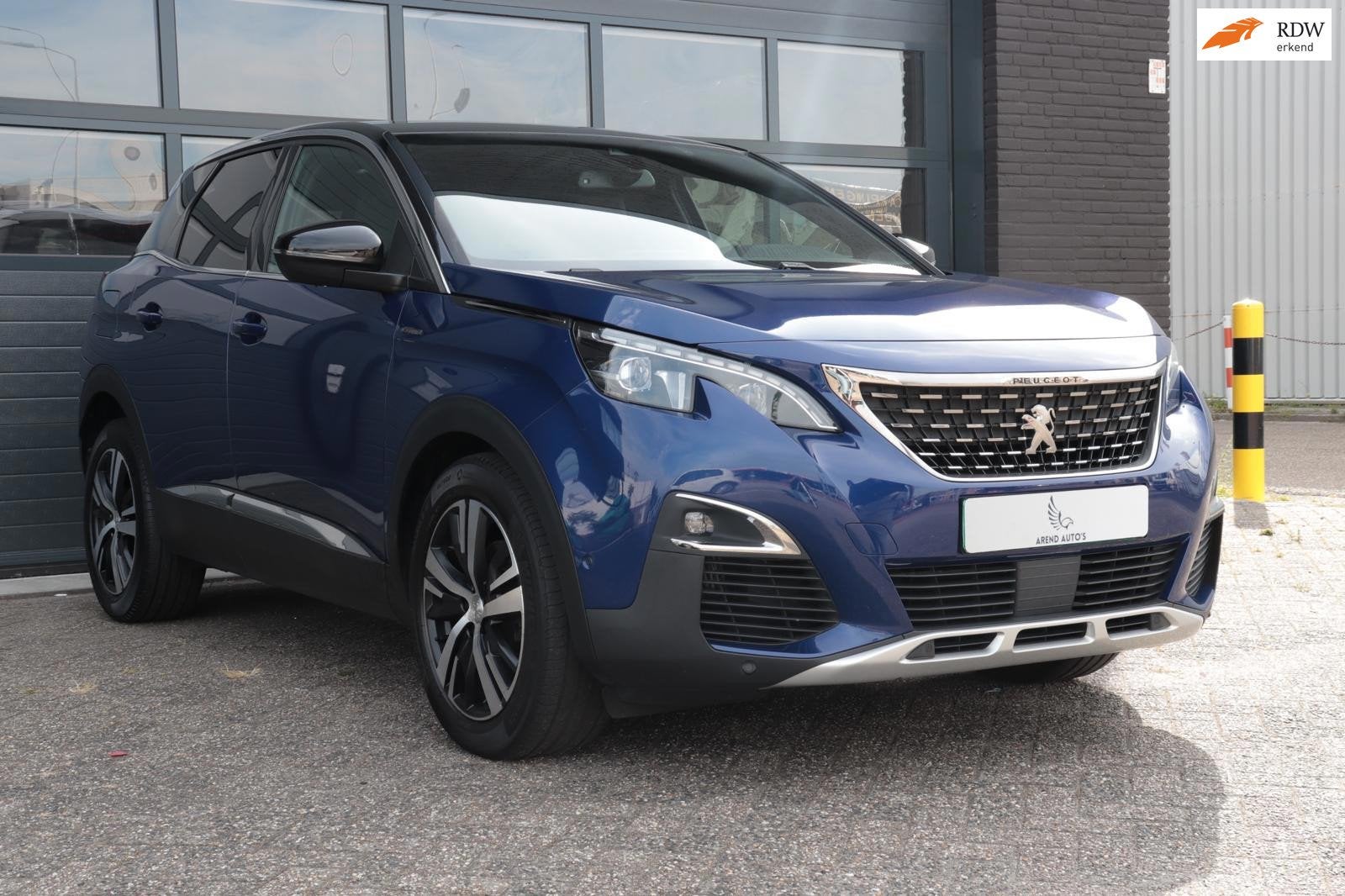 Peugeot 3008 1.6 e-THP GT Line| Automaat| Full Led | Stoelve, Dealer onderhouden, 4 cilinders, Blauw, Leder en Stof