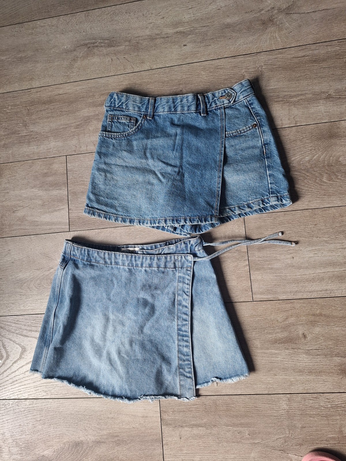 Meisjes spijkerbroek en rok maat 158/164 (Zara & Shoeby), Broek, Gebruikt, Meisje, Zara, Shoeby
