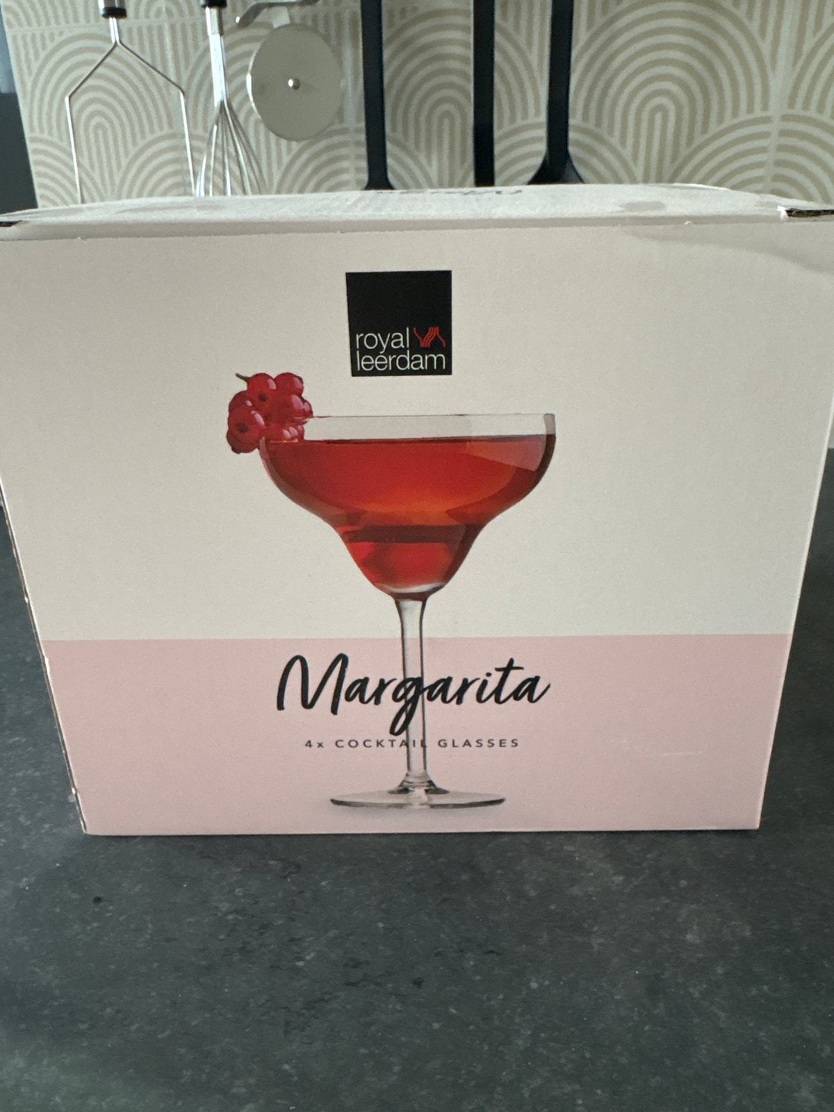 Royal Leerdam Margarita Cocktailglazen - Set van 4, Ophalen, Nieuw, Overige merken, Glas