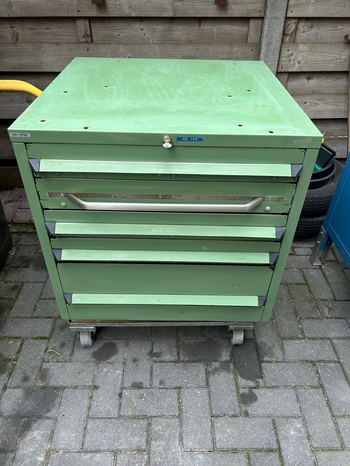 Metalen gereedschapskast / ladekast / werkplaatskast, Ophalen, Gebruikt