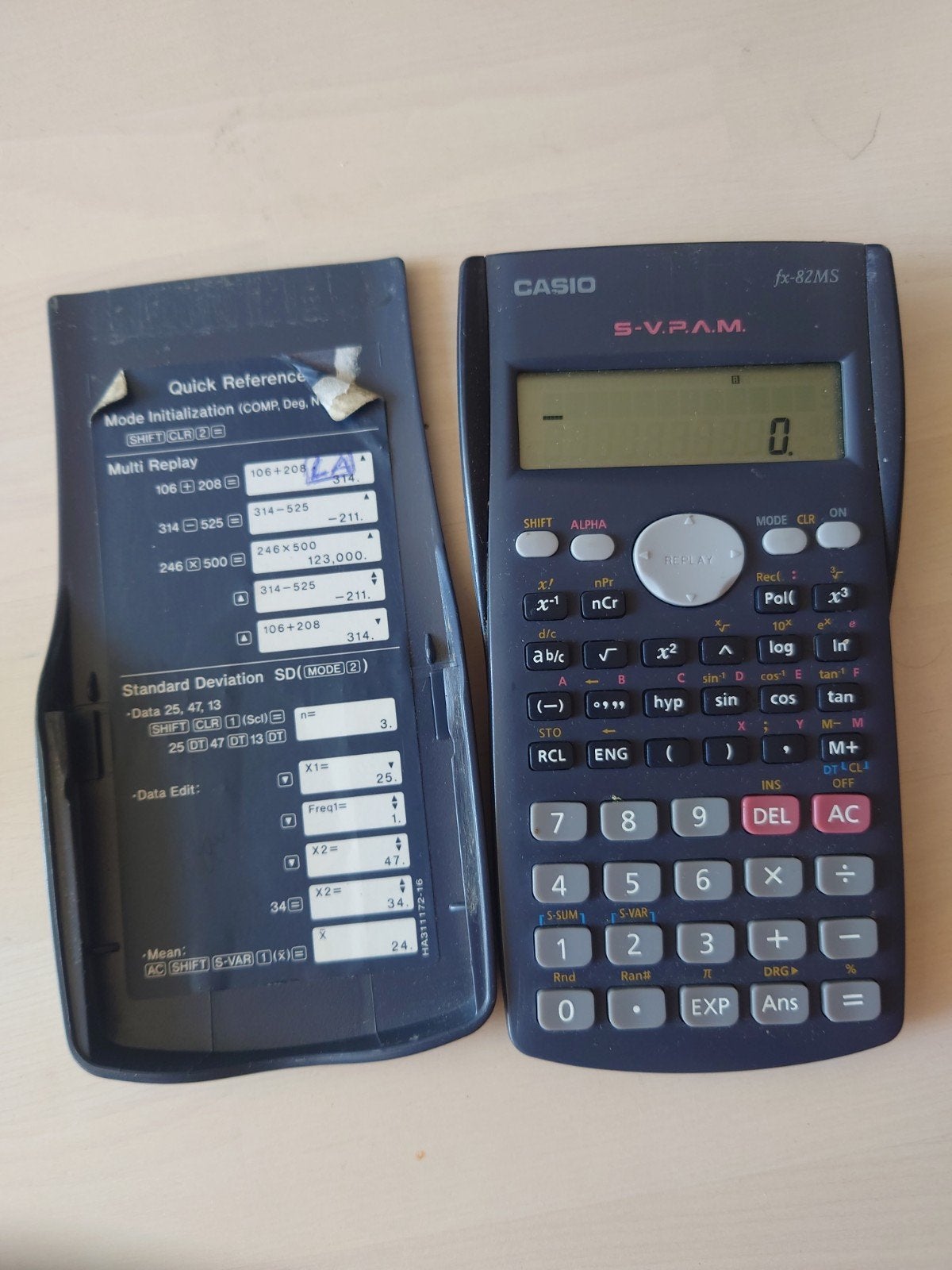 Casio fx-82ms rekenmachine, Ophalen of Verzenden