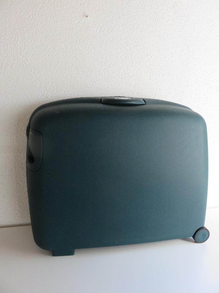 grote samsonite Oyster koffer donkergroen groenblauw, Hard kunststof, 45 tot 55 cm, Zo goed als nieuw, 70 cm of meer