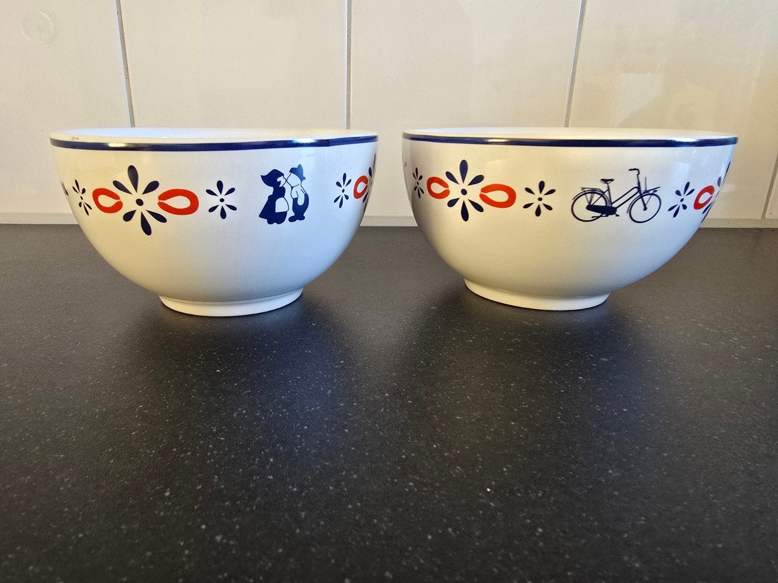 Leuke schaaltjes in boeren bont stijl, Ophalen, Nieuw, Landelijk/Boerenbont, Kom(men)