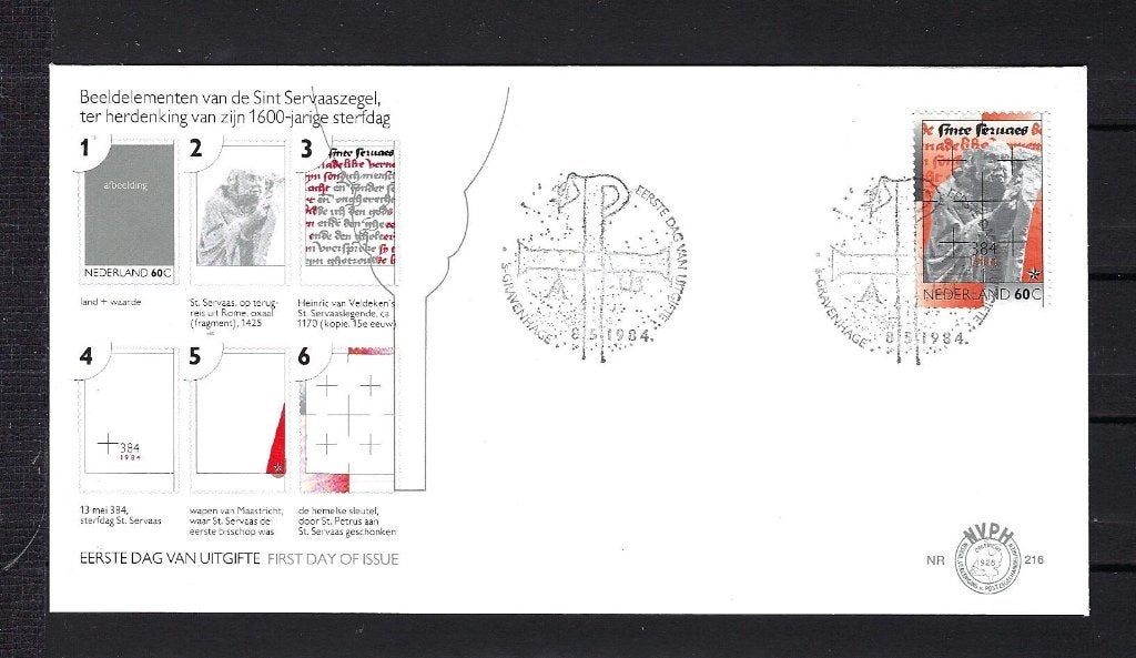 FDC NVPH E216 onbeschreven, Ophalen of Verzenden, Onbeschreven, Nederland