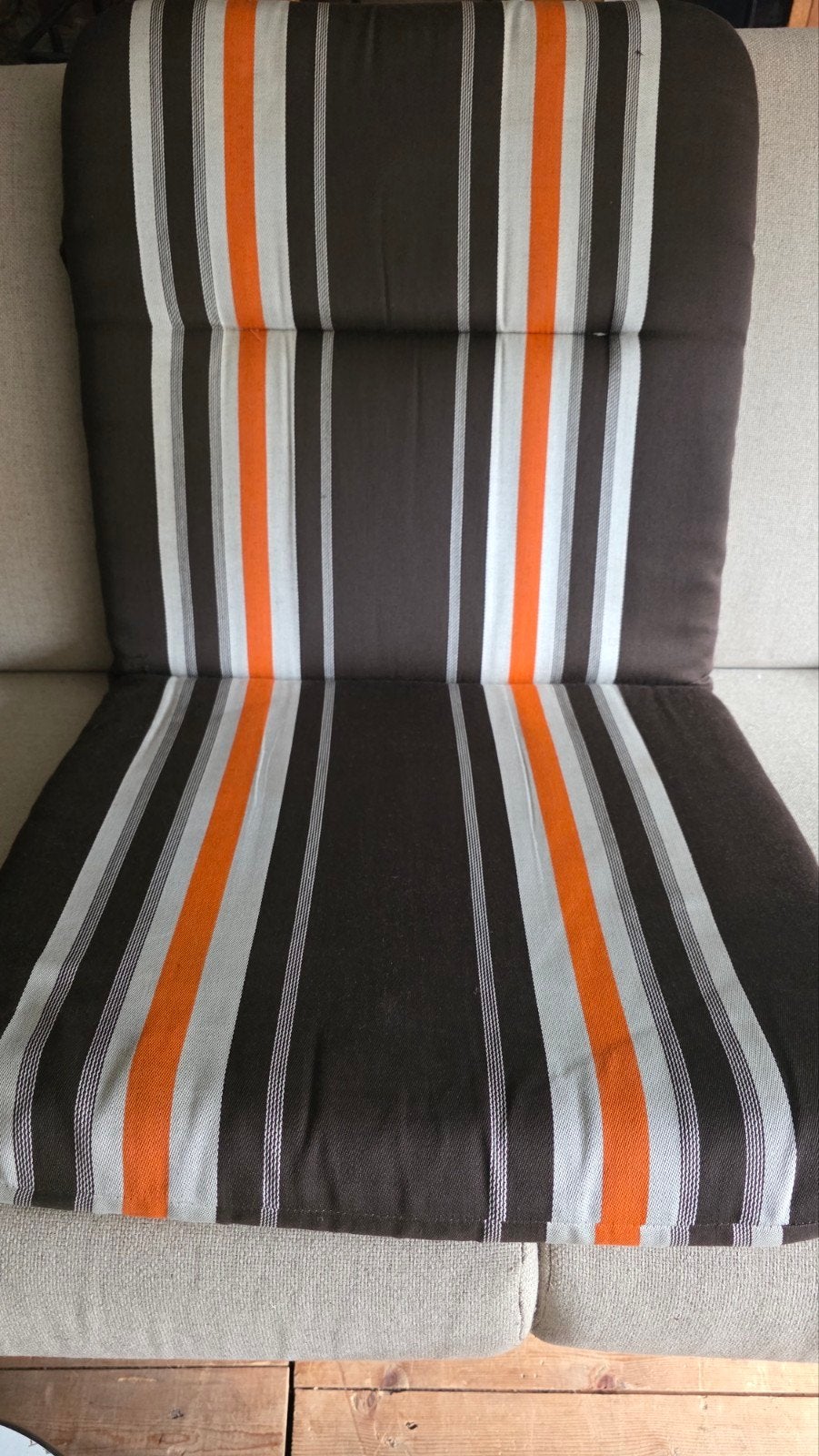 4 vintage tuinkussens/camping / tuinstoel kussen, Ophalen, Huis en Inrichting