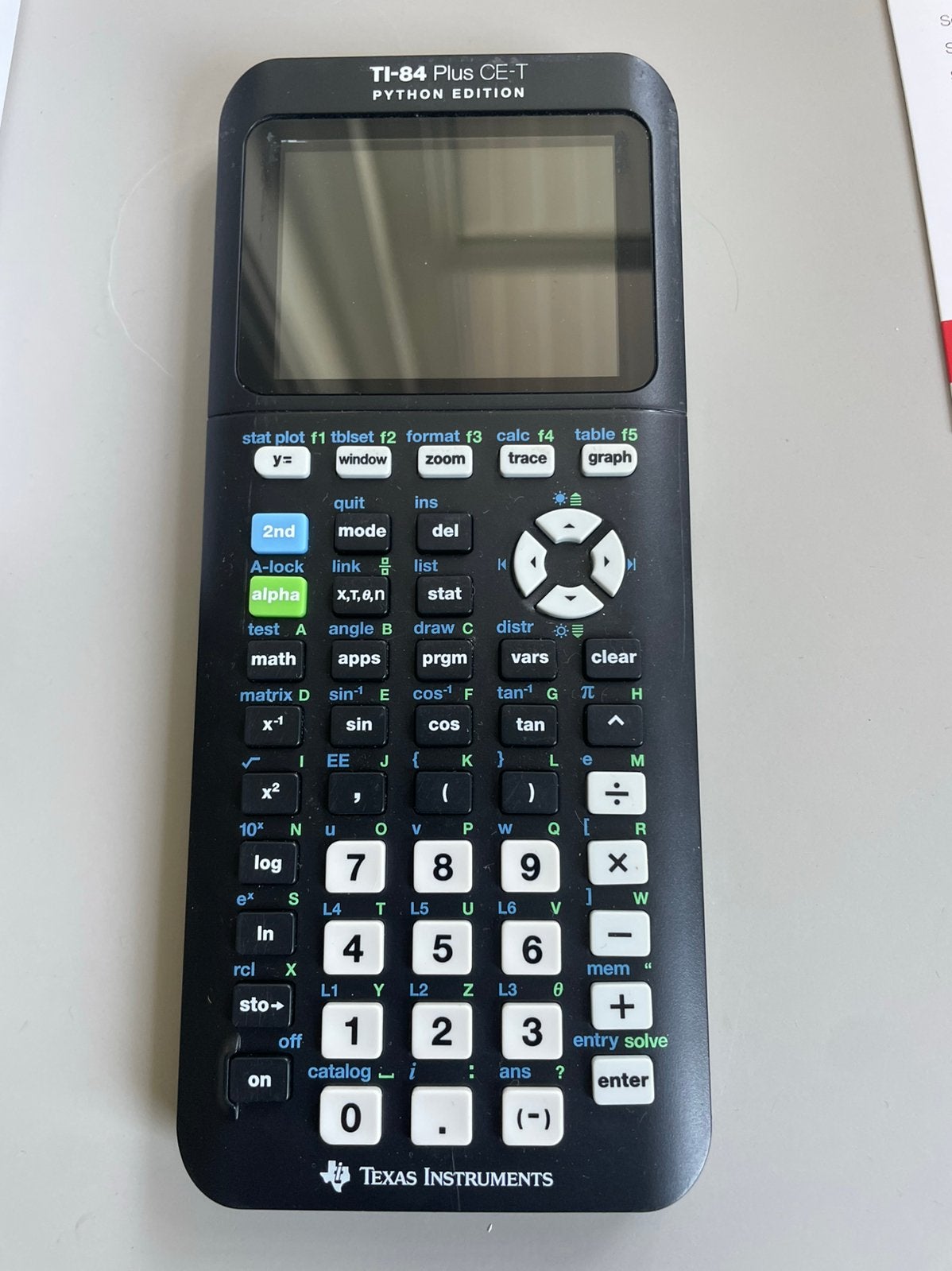 TI-84 Plus Ce -T Python Edition rekenmachine, Diversen, Rekenmachines, Ophalen, Zo goed als nieuw