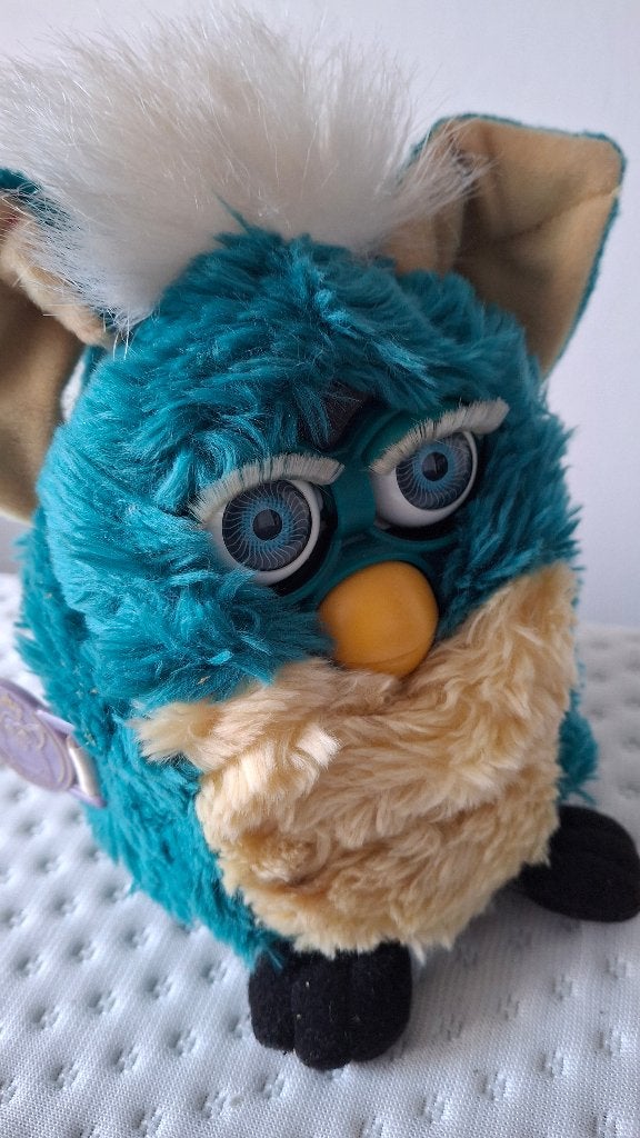 Vintage Furby 1998 Blue Dragon (speaker doet niet), Ophalen of Verzenden, Gebruikt