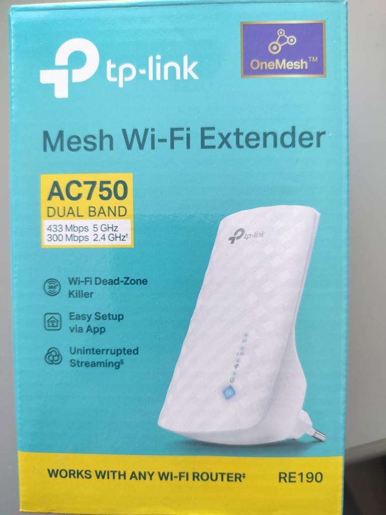 TP-Link Mesh Wifi Versterker AC750 Dual Band RE190 Gebruikt, Ophalen