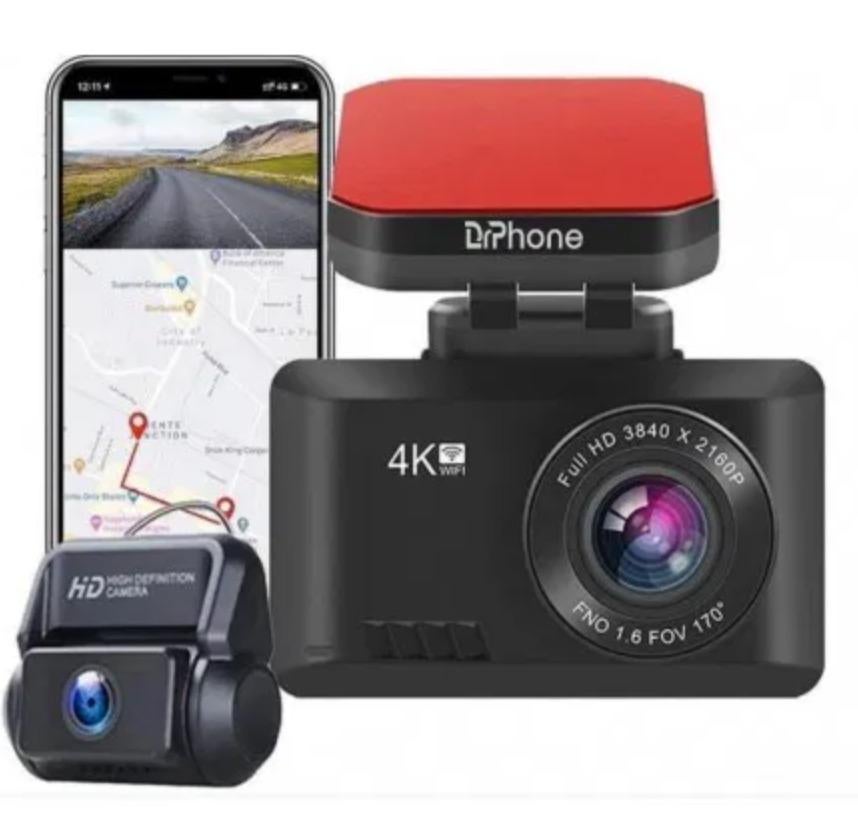 4K Dashcam met Gebarenbediening en WiFi, Ophalen of Verzenden, Zo goed als nieuw