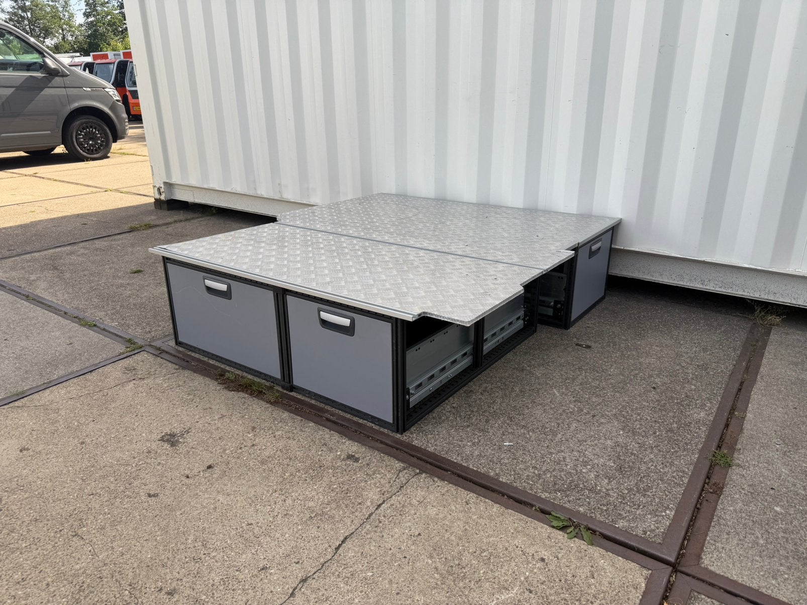Nieuwstaat modul system vloerlade Bedrijfswagen inrichting, Auto diversen, Auto-accessoires, Zo goed als nieuw, Ophalen