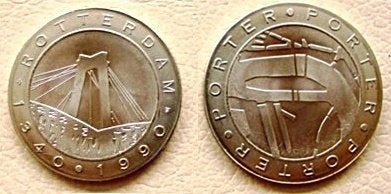Rotterdam Poorter 1990 Erasmusbrug, Verzenden, Overige materialen, Nederland