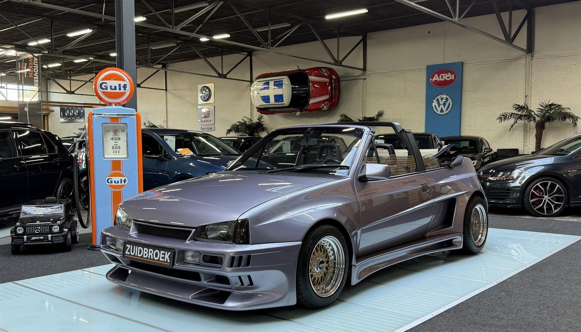 Opel Kadett E Cabrio GTO | Rieger | BBS | Leer | Uniek, Auto's, Elektrische ramen, Leder, Bedrijf, Hatchback