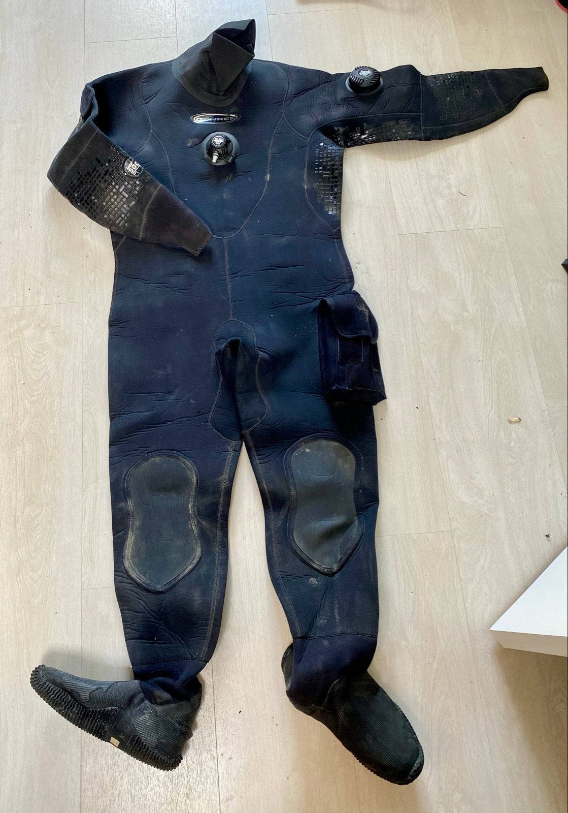 O'Three duikpak XLS met onderkleding en accessoires, Ophalen of Verzenden, Gebruikt, Duikpak