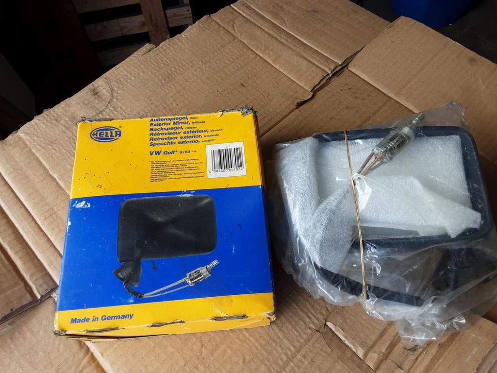 Hella Buitenspiegel Links VW Golf 8/83 , Verlichtings delen, Ophalen of Verzenden, Nieuw, Volkswagen