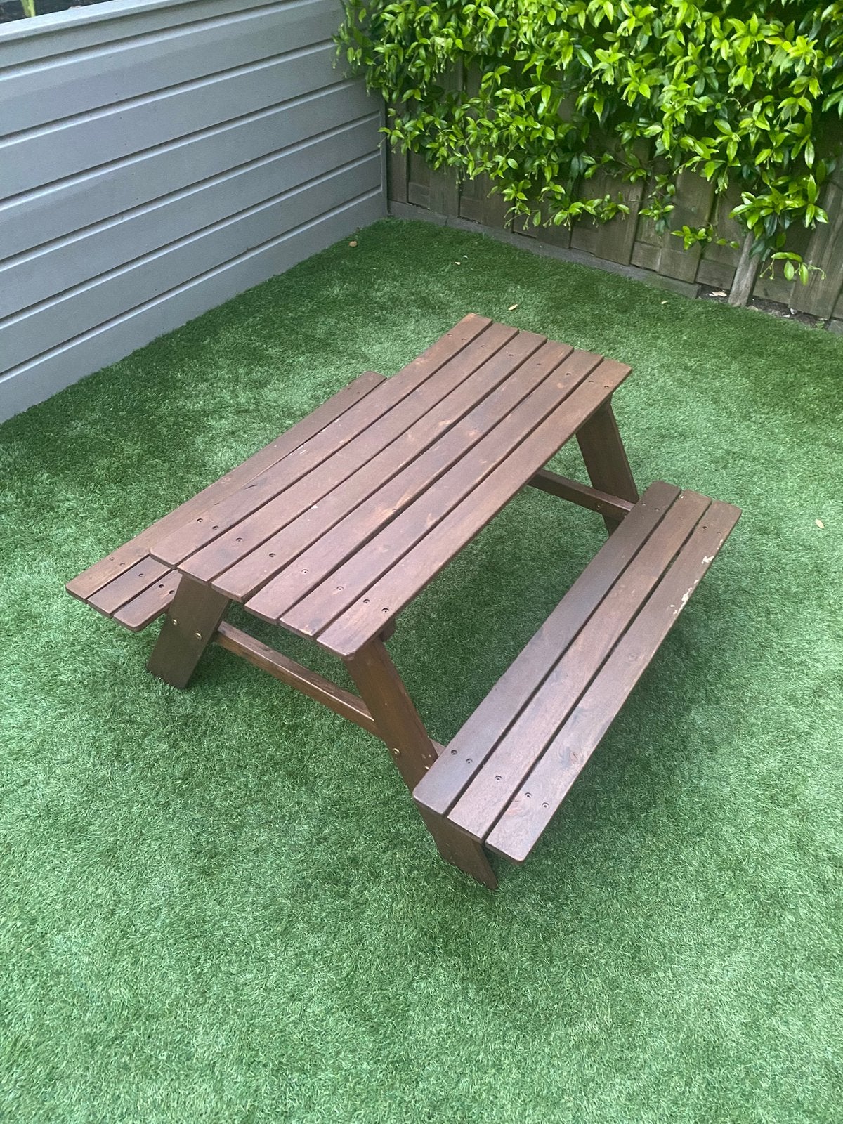 Kinder picknicktafel, Ophalen, Gebruikt, Rechthoekig, Hout