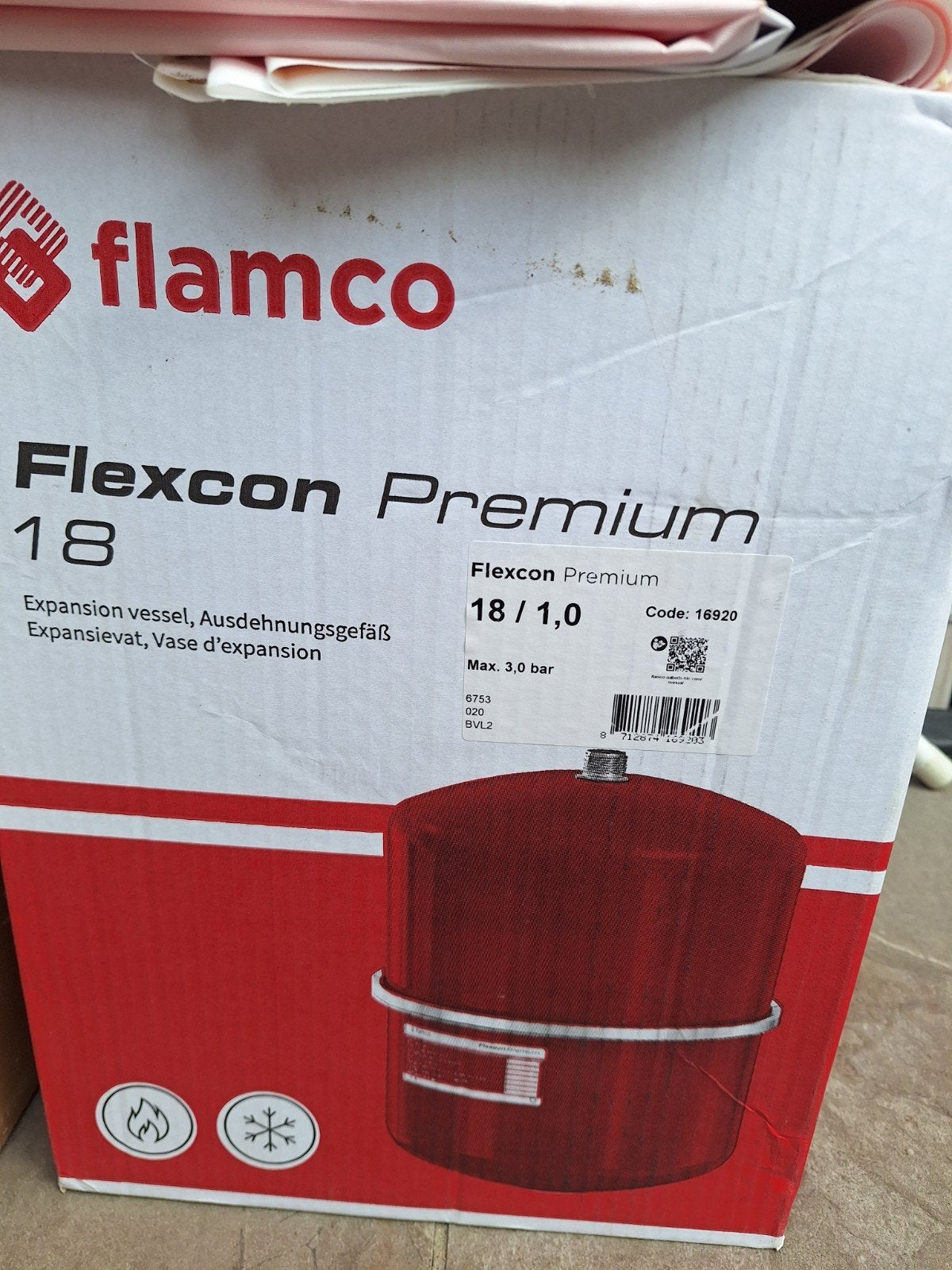 Expansievat premium. 18, Ophalen, Minder dan 30 cm, Overige typen, Nieuw