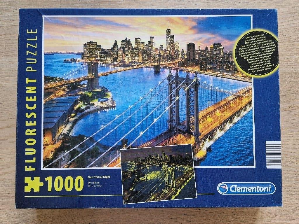 Prachtig mooie  Fluorescent  puzzel  New York, Ophalen of Verzenden, 500 t/m 1500 stukjes, Gebruikt, Legpuzzel