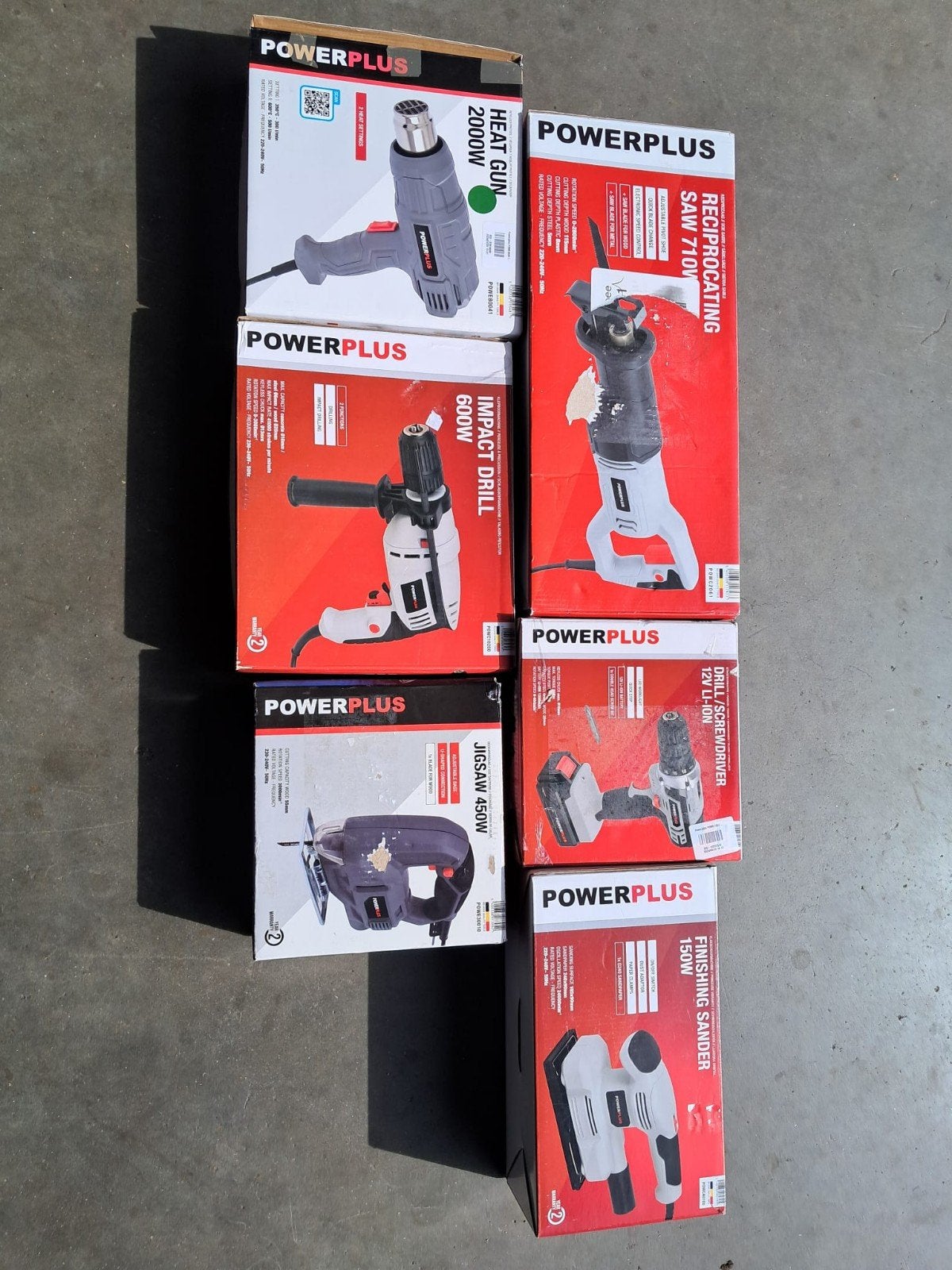 klushuis gekocht ? Diverse Powerplus gereedschappen - Nieuw