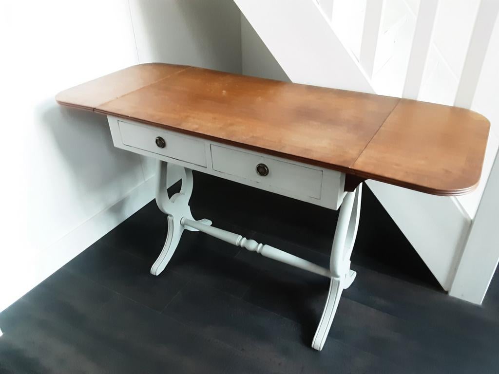 Engelse haltafel met lades, uitklapbare blad, Ophalen
