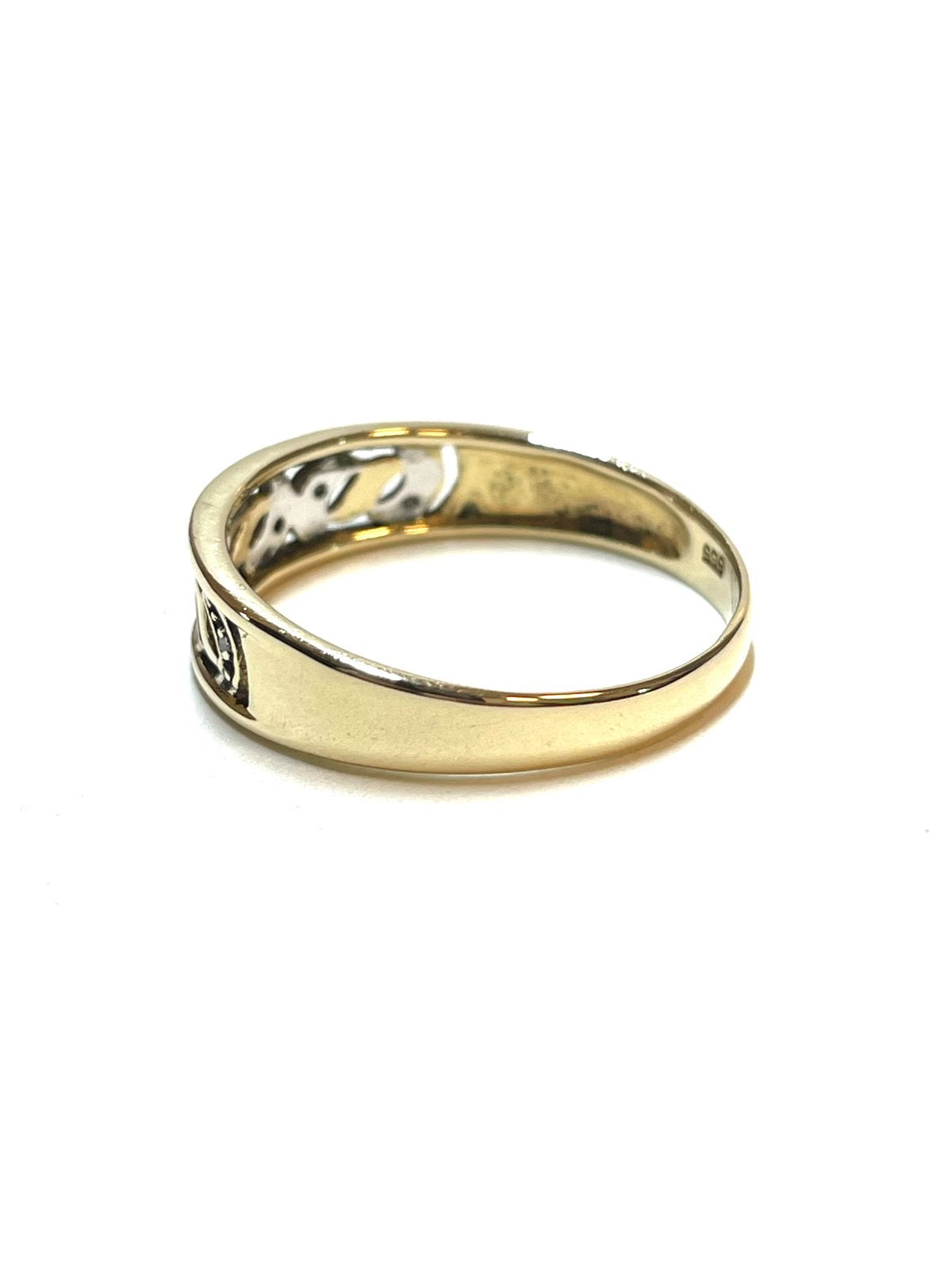 14k gouden ring met diamanten, Sieraden, Tassen en Uiterlijk, Ringen, -, 19 tot 20, -, Ophalen of Verzenden