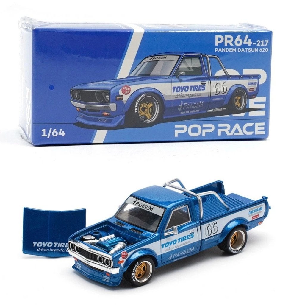 Pandem Datsun 620 van Pop Race 1/64 Toyo Tires, Ophalen of Verzenden, Nieuw, Auto