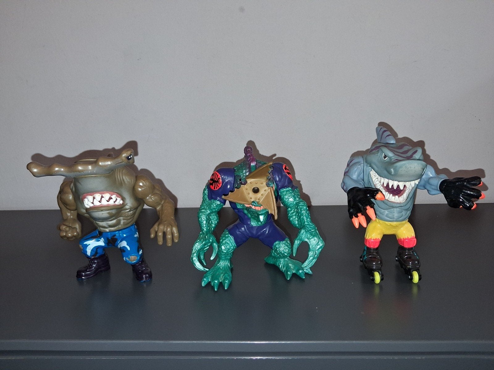 Vintage Street Sharks Actiefiguren Mattel haai haaien, Ophalen of Verzenden, Gebruikt