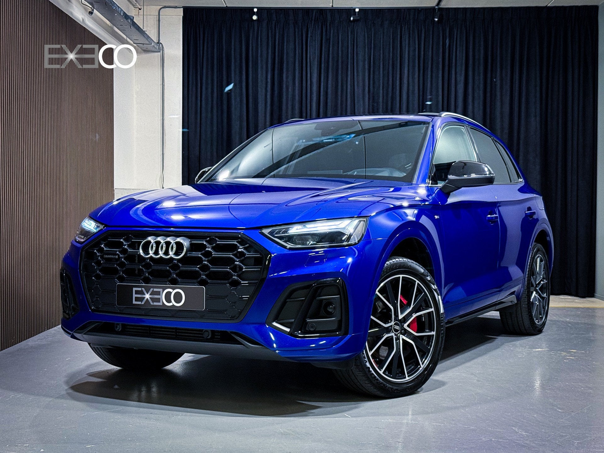 Audi Q5 50 TFSI e Quattro 3x S-Line |RS Stoel|Pano|B&O|Matri, Auto's, Audi, Automaat, Gebruikt, 4 cilinders, Blauw