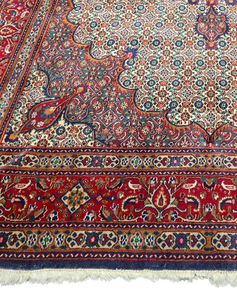 Perzisch tapijt Moud 307x206wollen vloerkleed Iran, Huis en Inrichting, Stoffering | Tapijten en Kleden, De handelmaatschappij