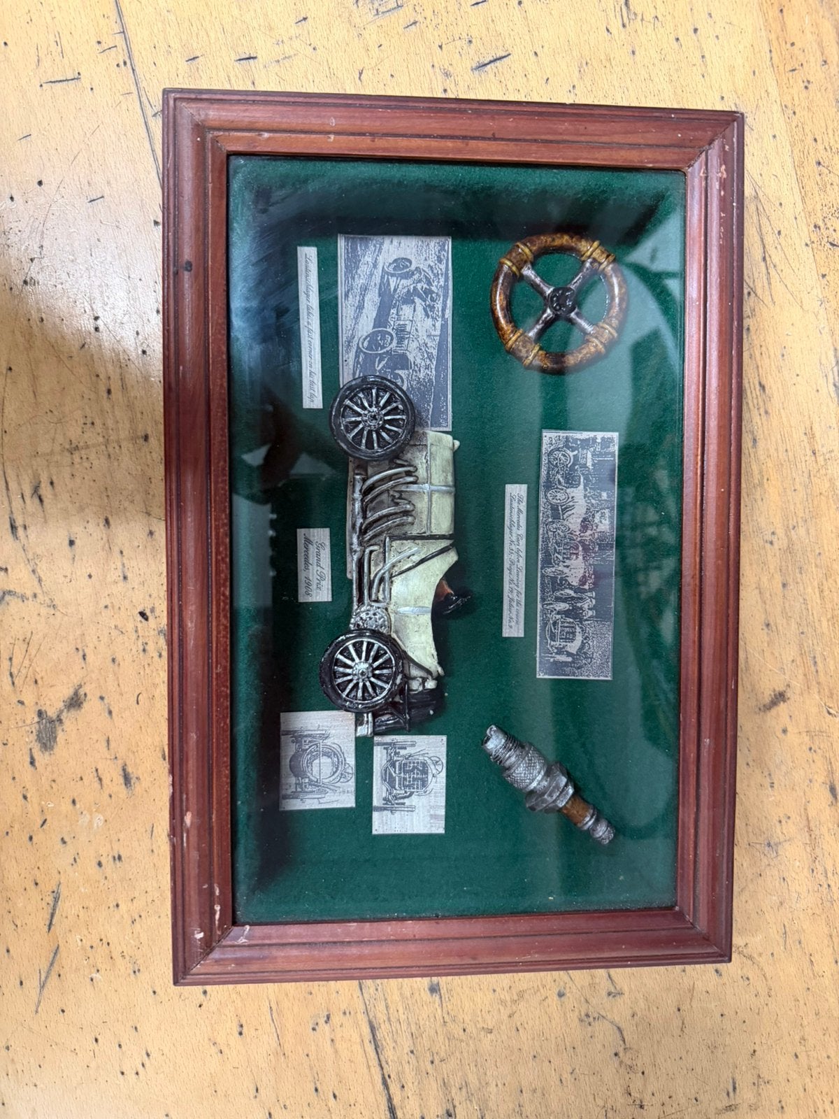 Autobox mercedes 1908 grand prix in auto lijst vintage, Ophalen of Verzenden, Zo goed als nieuw