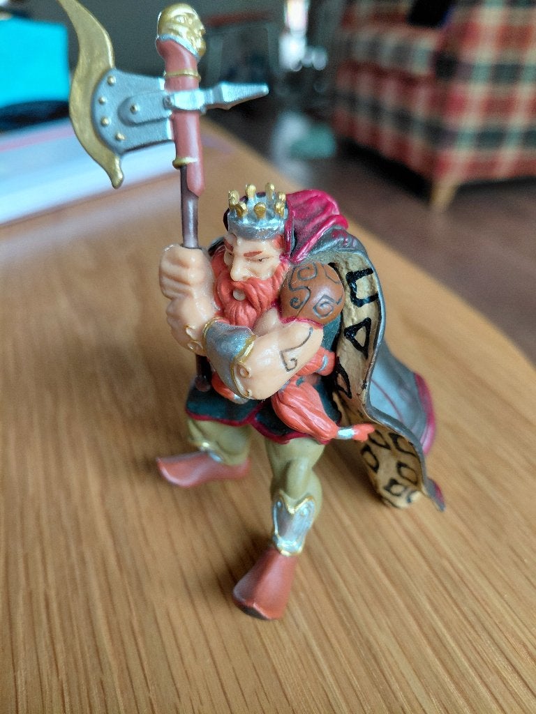 Papo dwergenkoning Gimli, Ophalen of Verzenden, Zo goed als nieuw, Actiefiguurtje