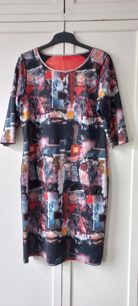 Lizzy & Coco reversible jurk maat L(42) zgan, Kleding | Dames, Jurken, Overige kleuren, Maat 42/44 (L), Ophalen of Verzenden, Knielengte