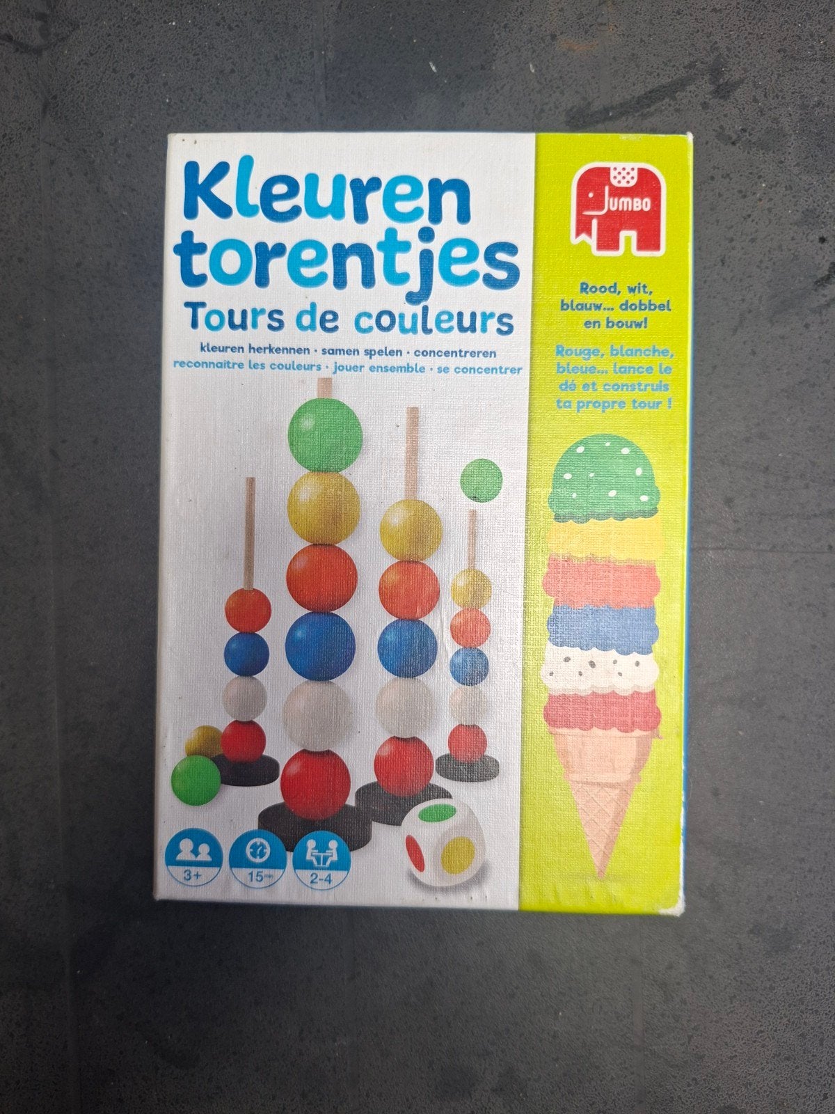 Jumbo Kleuren Torentjes - Educatief Spel voor Kinderen, Ophalen of Verzenden, Gebruikt, Bouwen