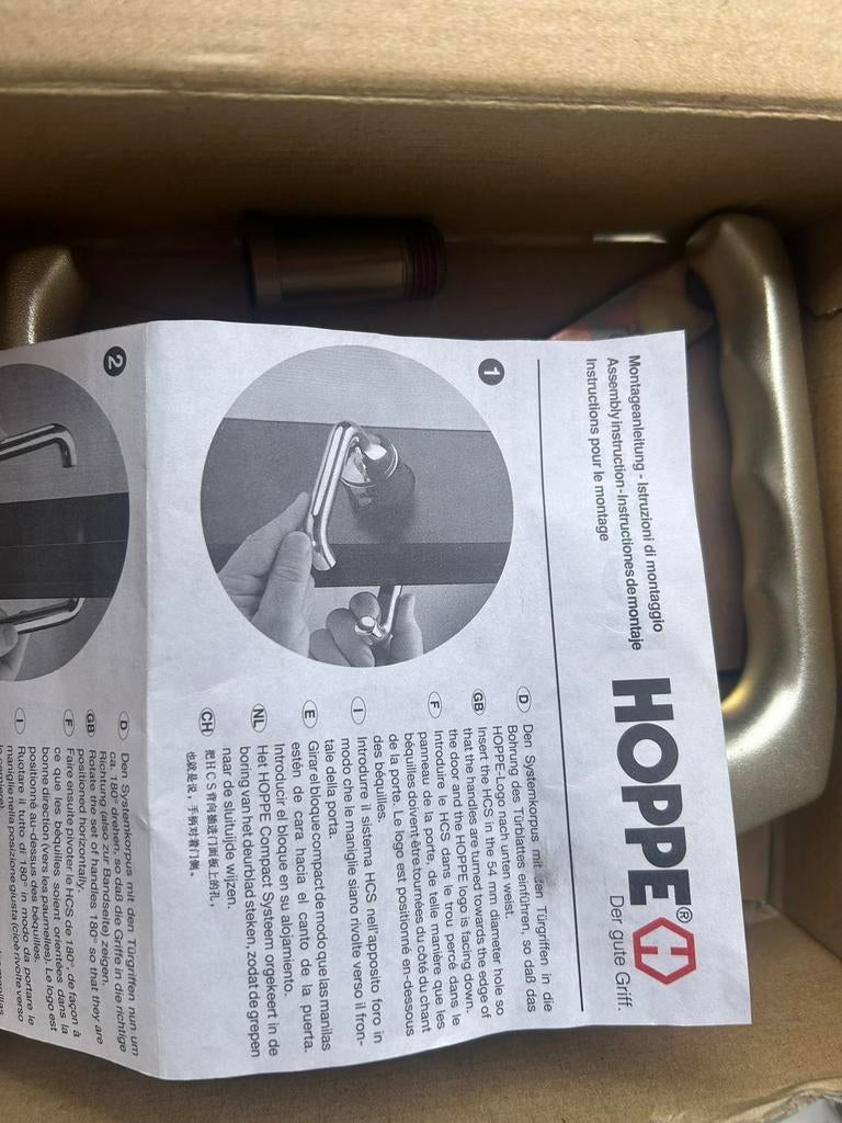 Hoppe HCS compact beslagsysteem, Doe-het-zelf en Verbouw, Hang- en Sluitwerk, Ophalen of Verzenden, Zo goed als nieuw, Overige materialen