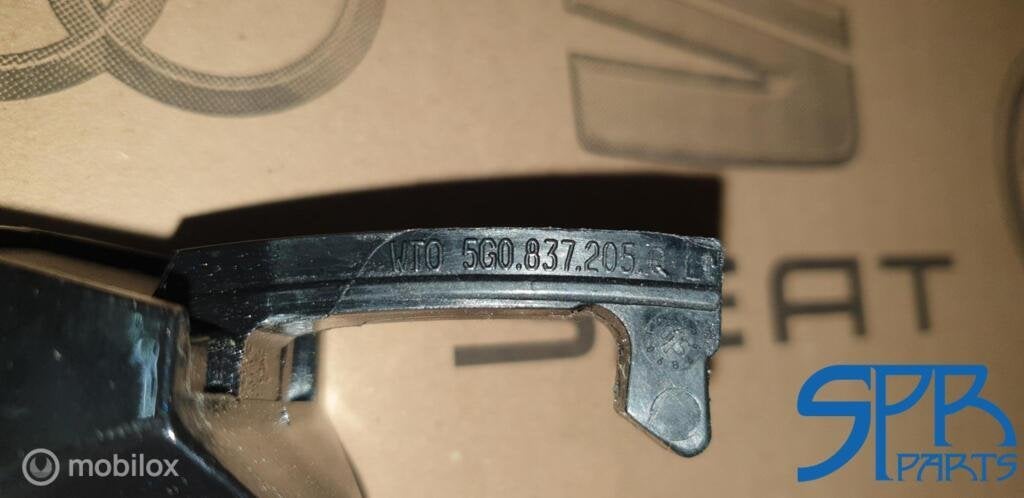 GOLF 7 KEYLESS LC9X LINKS PORTIER GREEP Deurgreep Linksvoor, VOLKSWAGEN, Volkswagen, Nieuw, Ophalen of Verzenden