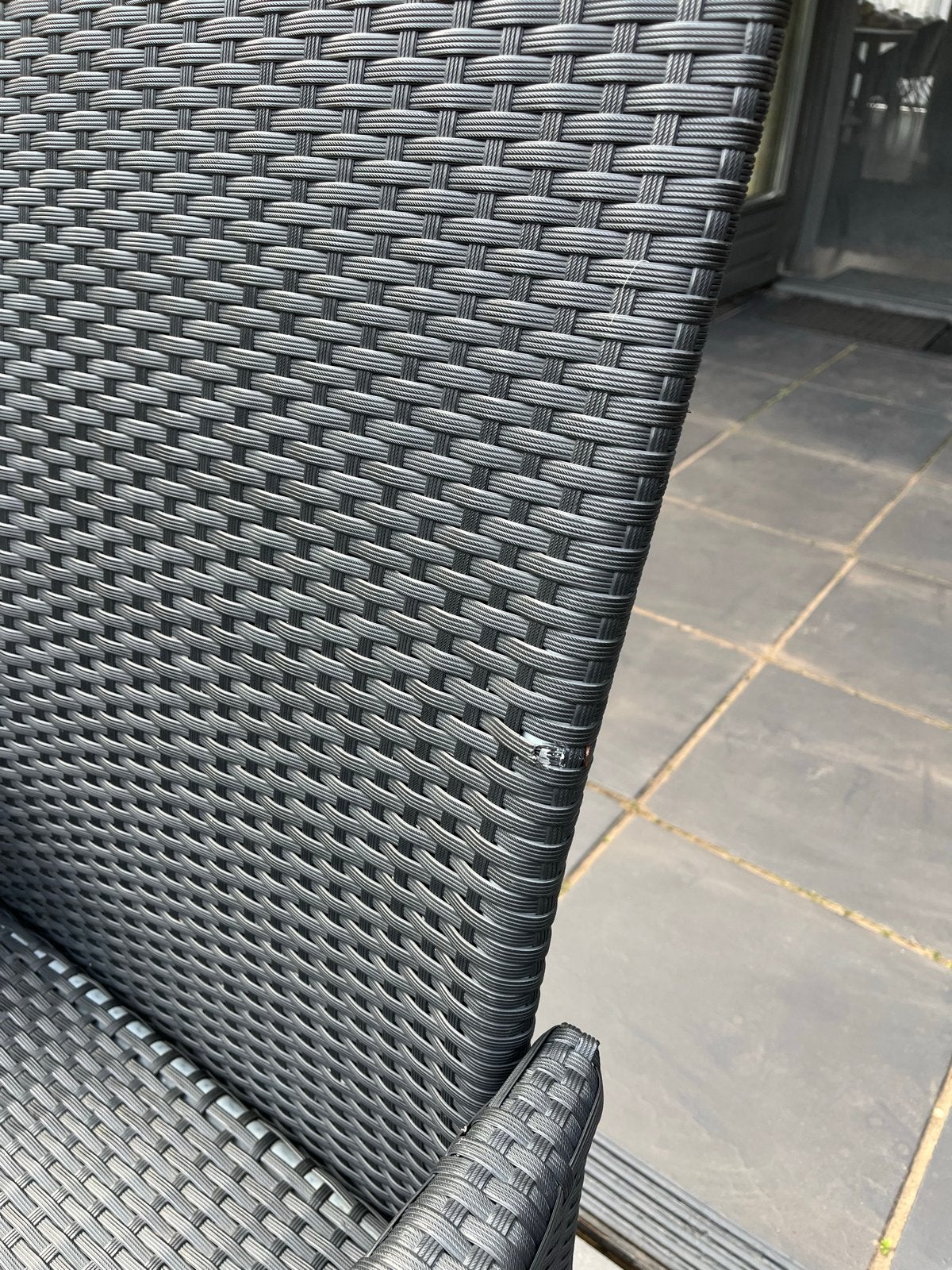 Tuinset met hoge tafel, krukken en zonnescherm, Ophalen, Eettafel, Meer dan 8 zitplaatsen, Zo goed als nieuw
