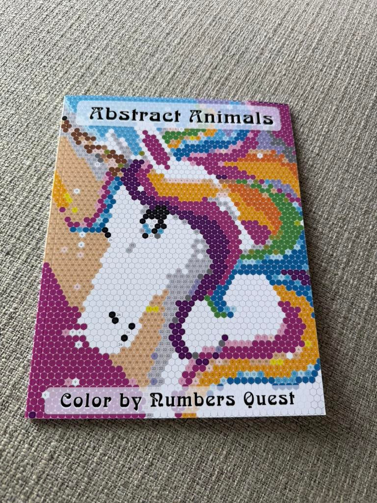 Color by number abstract animals, Hobby en Vrije tijd, Tekenen, Ophalen of Verzenden, Nieuw, Boek of Gids