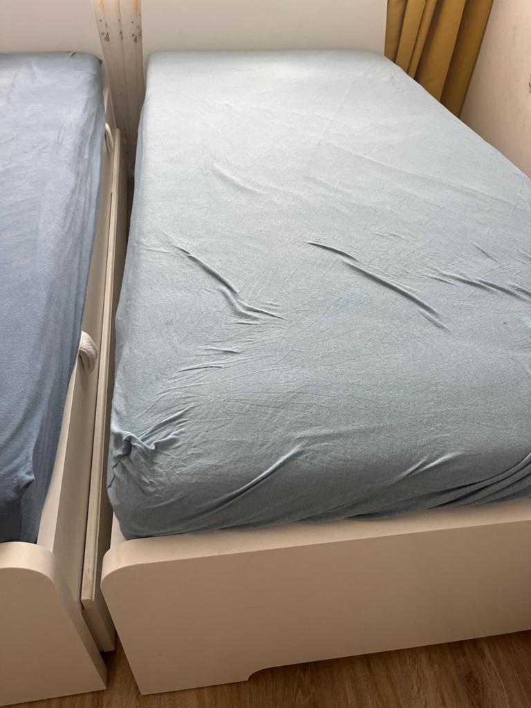 Ikea eenpersoonsbed met laden - VIHALS, Ophalen, Gebruikt, 90 cm, Eenpersoons