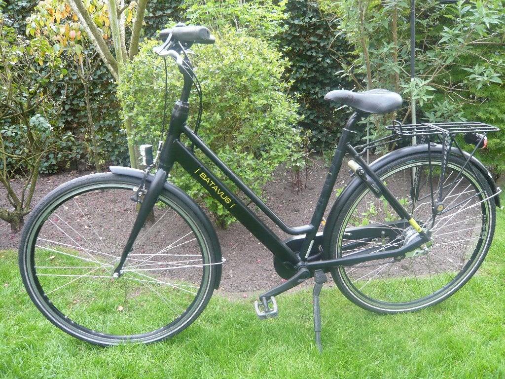 mooie,nette sportieve zwarte 28" 53cm aluminium BATAVUS FONK, Fietsen en Brommers, Fietsen | Dames | Damesfietsen, Ophalen, Versnellingen