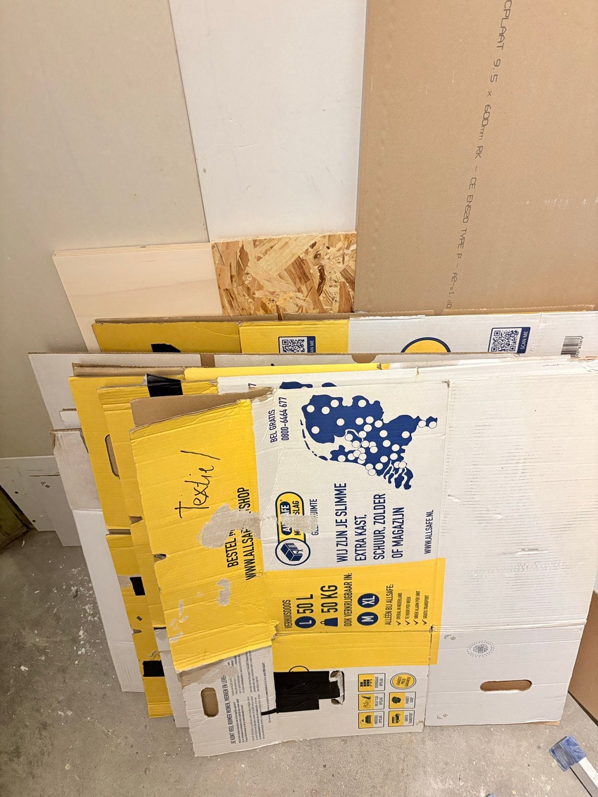 12 verhuisdozen, Ophalen, 40 tot 60 cm, Opvouwbaar, 50 tot 75 cm