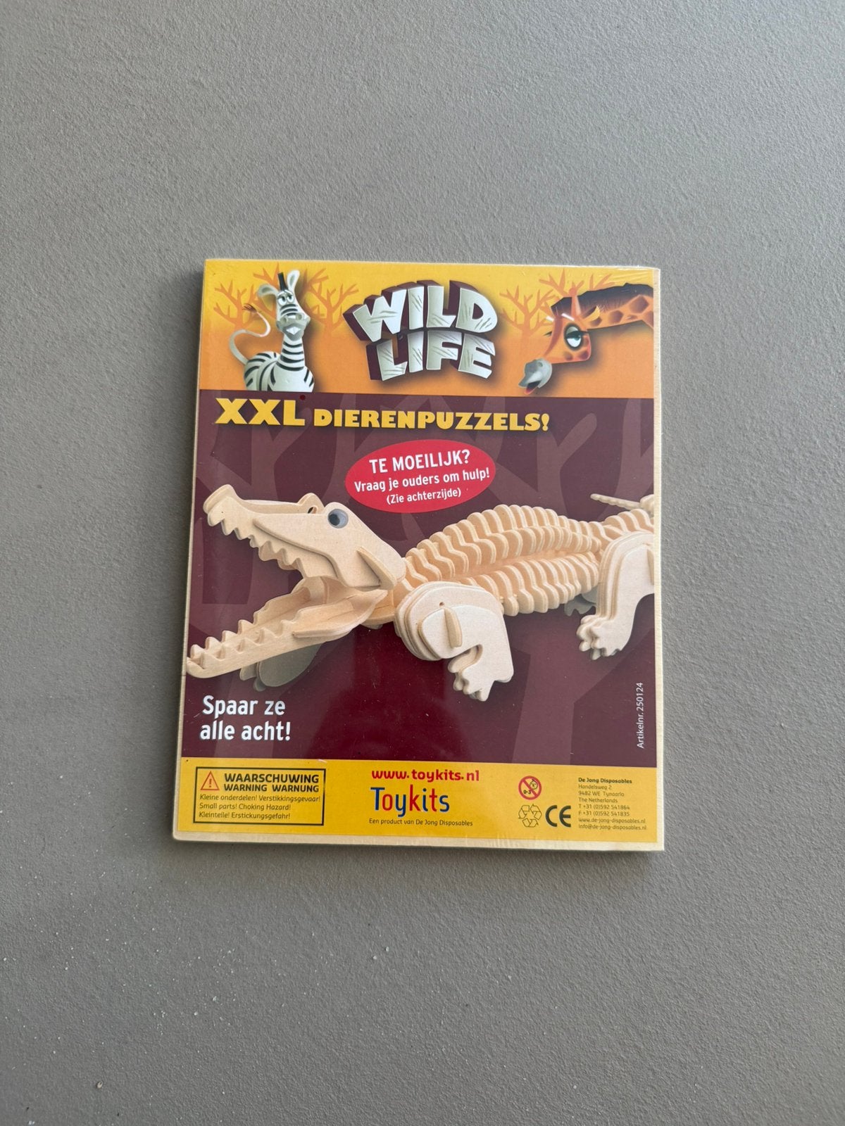 Nieuw wild life knutselpakket dino, Dieren, Knutselwerk, Beige, Nieuw