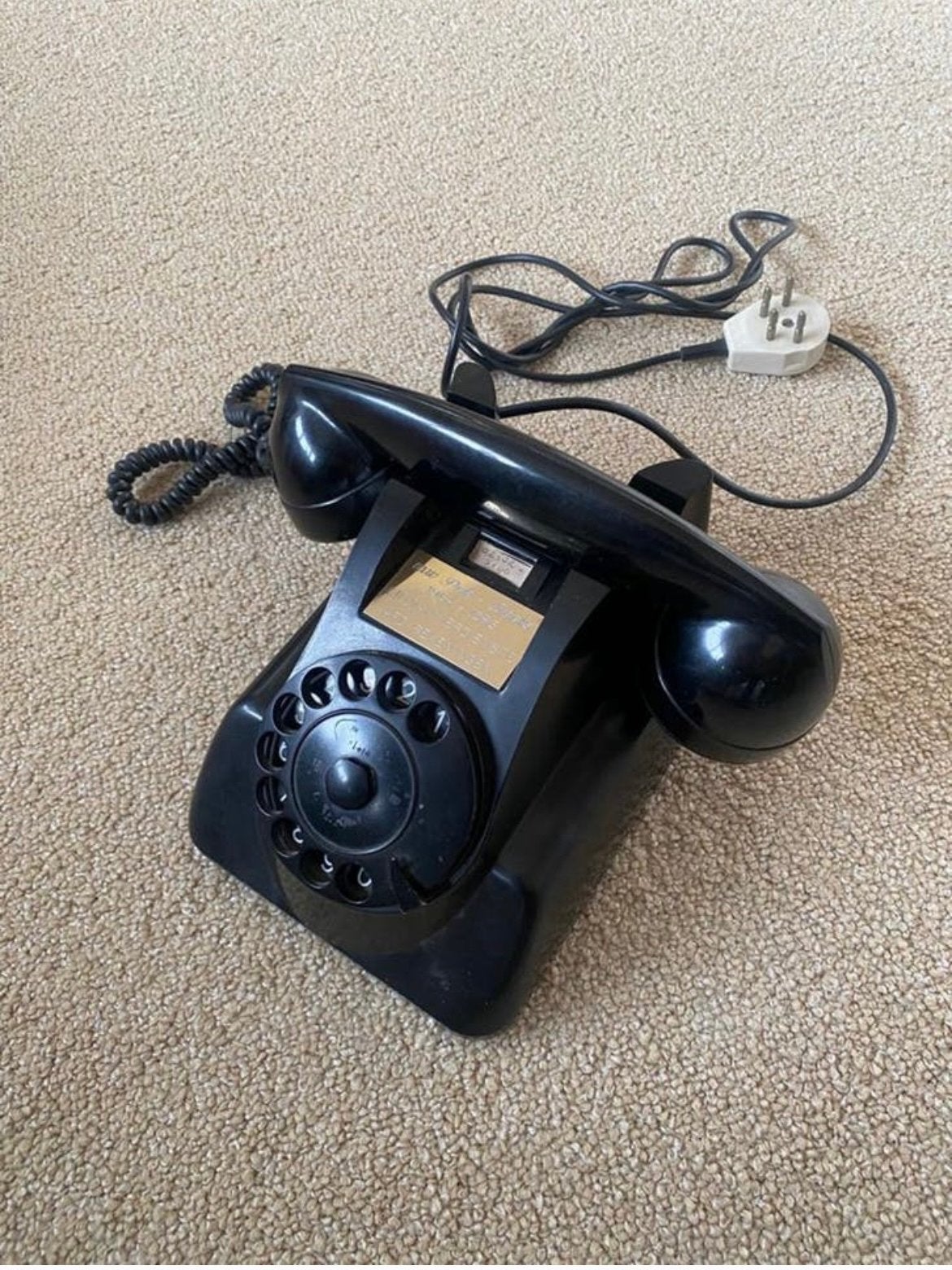 Vintage PTT Telefoon met Draaischijf - Jaren '60, Ophalen, Gebruikt, Met draaischijf