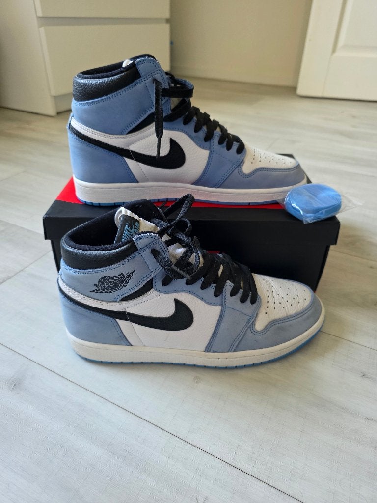Air jordan 1 anniversary blue, Nike, Zo goed als nieuw, Verzenden, Blauw